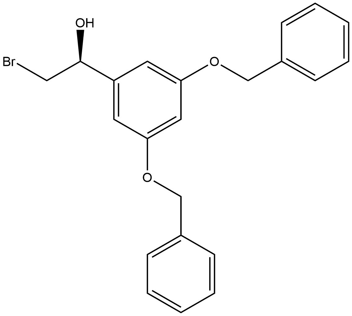 Benzenemethanol, α-(bromomethyl)-3,5-bis(phenylmethoxy)-, (αS)- 结构式