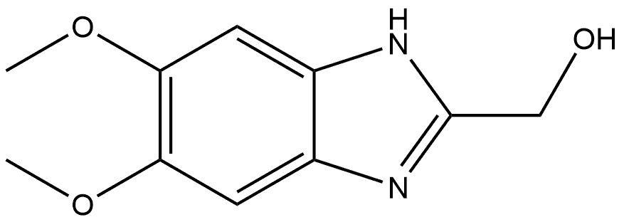 (5,6-dimethoxy-1H-benzimidazol-2-yl)methanol 结构式