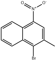 1-溴-2-甲基-4-硝基萘 结构式