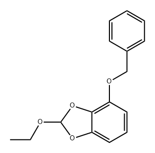 1,3-Benzodioxole, 2-ethoxy-4-(phenylmethoxy)- 结构式