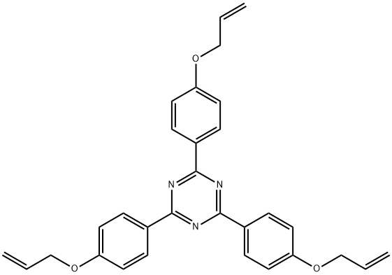 2,4,6-Tris[4-(2-propen-1-yloxy)phenyl]-1,3,5-triazine 结构式