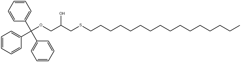 2-Propanol, 1-(hexadecylthio)-3-(triphenylmethoxy)- 结构式