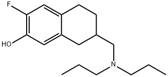 2-Naphthalenol, 7-[(dipropylamino)methyl]-3-fluoro-5,6,7,8-tetrahydro- 结构式