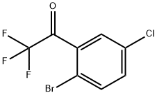 1-(2-溴-5-氯苯基)-2,2,2-三氟乙烷-1-酮 结构式