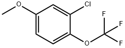 Benzene, 2-chloro-4-methoxy-1-(trifluoromethoxy)- 结构式