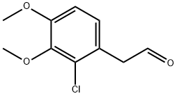 2-(2-氯-3,4-二甲氧基苯基)乙醛 结构式