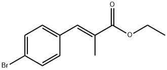 2-Propenoic acid, 3-(4-bromophenyl)-2-methyl-, ethyl ester, (2E)- 结构式