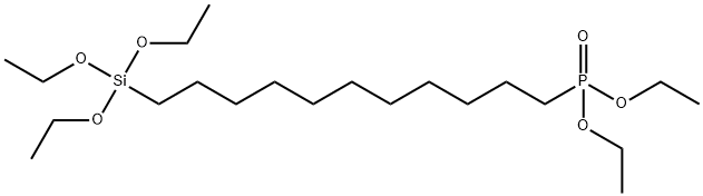 DIETHYL (11-(TRIETHOXYSILYL)UNDECYL)PHOSPHONATE 结构式