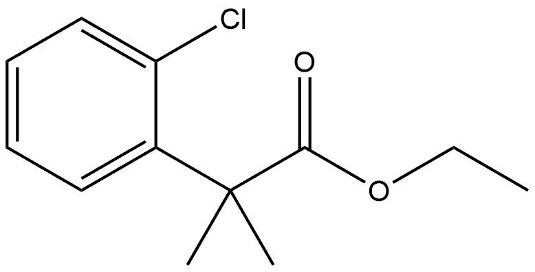 Benzeneacetic acid, 2-chloro-α,α-dimethyl-, ethyl ester 结构式