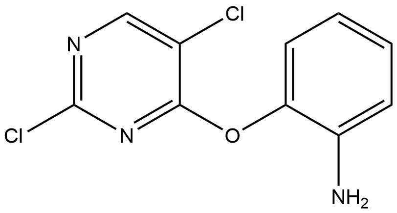 2-[(2,5-二氯-4-嘧啶基)氧基]苯胺 结构式