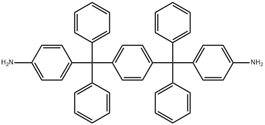 4,4'-(1,4-PHENYLENEBIS(DIPHENYLMETHYLENE))DIANILINE 结构式