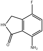 7-氨基-4-氟异吲哚啉-1-酮 结构式