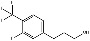 Benzenepropanol, 3-fluoro-4-(trifluoromethyl)- 结构式