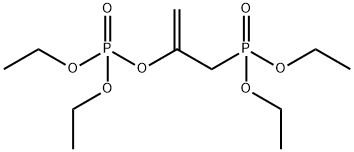 Phosphoric acid, 1-[(diethoxyphosphinyl)methyl]ethenyl diethyl ester 结构式