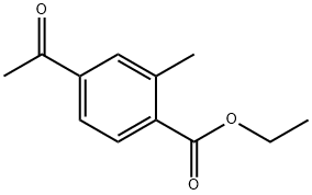 ETHYL 4-ACETYL-2-METHYLBENZOATE 结构式