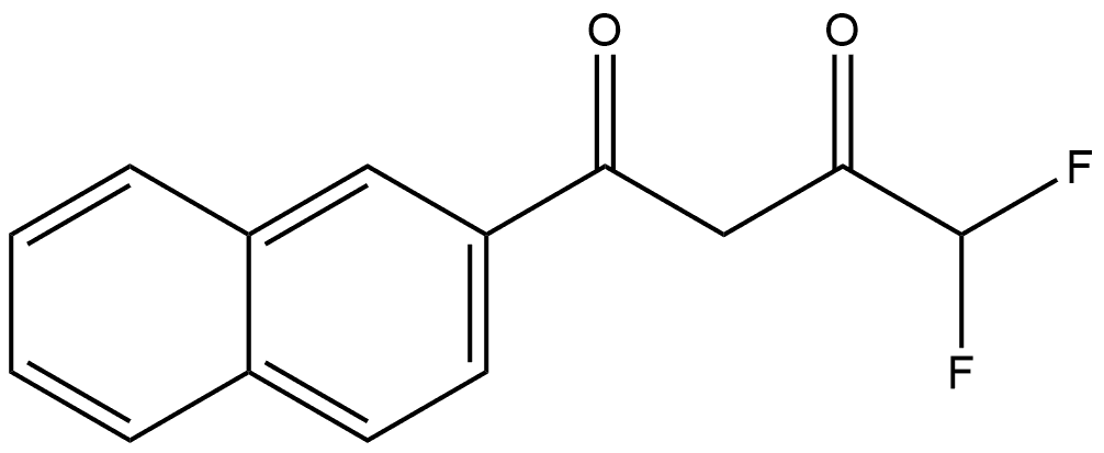 4,4-Difluoro-1-(2-naphthalenyl)-1,3-butanedione 结构式