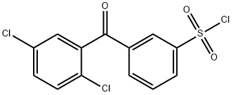 Benzenesulfonyl chloride, 3-(2,5-dichlorobenzoyl)- 结构式