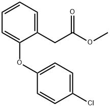 Benzeneacetic acid, 2-(4-chlorophenoxy)-, methyl ester 结构式