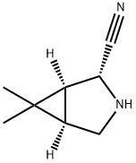 (1S,2R,5R)-6,6-二甲基-3-氮杂双环[3.1.0]己烷-2-甲腈 结构式
