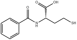 N-苯甲酰-DL-高半胱氨酸 结构式