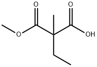 Propanedioic acid, 2-ethyl-2-methyl-, 1-methyl ester 结构式