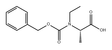 L-Alanine, N-ethyl-N-[(phenylmethoxy)carbonyl]- 结构式