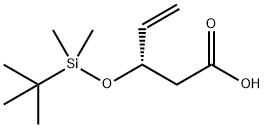 (S)-3-((tert-Butyldimethylsilyl)oxy)pent-4-enoic acid 结构式