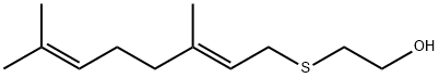 Ethanol, 2-[[(2E)-3,7-dimethyl-2,6-octadien-1-yl]thio]- 结构式