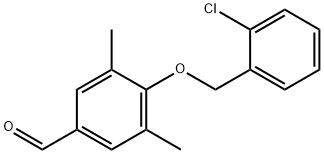 Benzaldehyde, 4-[(2-chlorophenyl)methoxy]-3,5-dimethyl- 结构式