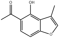 Ethanone, 1-(4-hydroxy-3-methyl-5-benzofuranyl)- 结构式