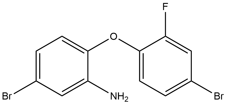 5-Bromo-2-(4-bromo-2-fluorophenoxy)benzenamine 结构式