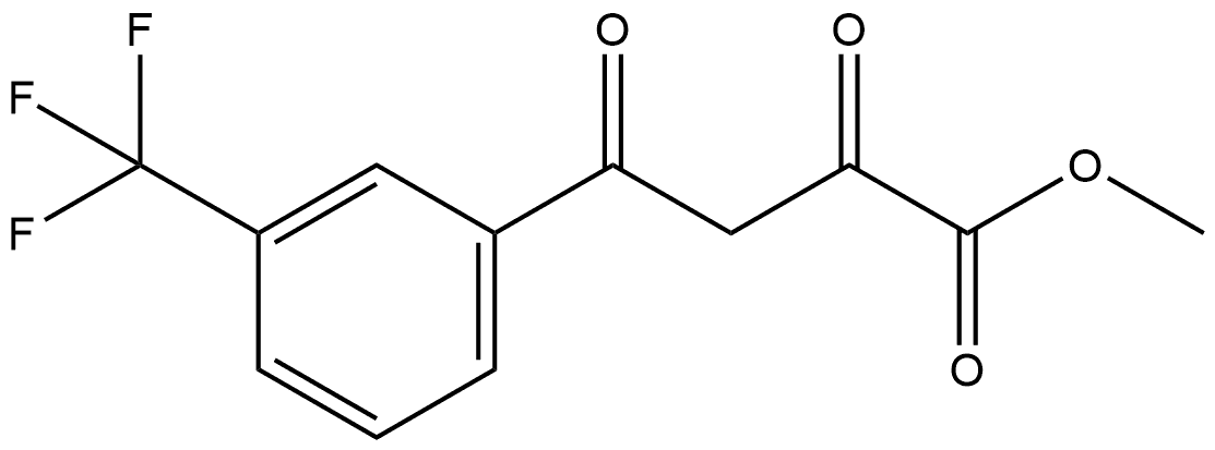 2,4-二氧代-4-[3-(三氟甲基)苯基]丁酸甲酯 结构式