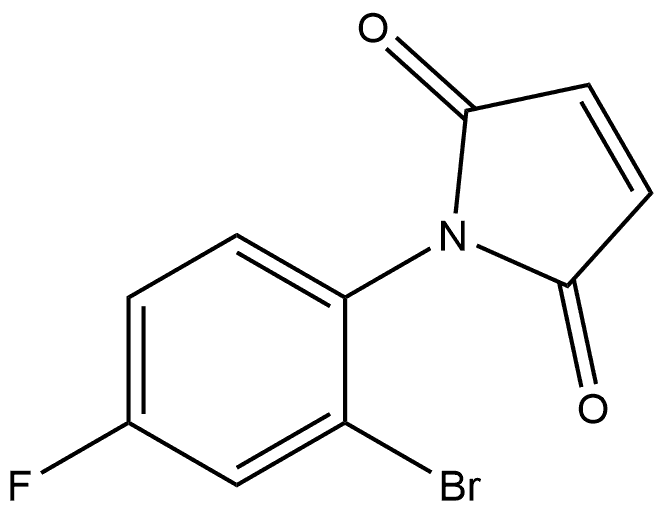 1-(2-Bromo-4-fluorophenyl)-1H-pyrrole-2,5-dione 结构式