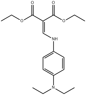 Propanedioic acid, 2-[[[4-(diethylamino)phenyl]amino]methylene]-, 1,3-diethyl ester 结构式