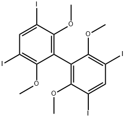 3,3',5,5'-TETRAIODO-2,2',6,6'-TETRAMETHOXY-1,1'-BIPHENYL 结构式