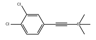 Benzene, 1,2-dichloro-4-[2-(trimethylsilyl)ethynyl]- 结构式