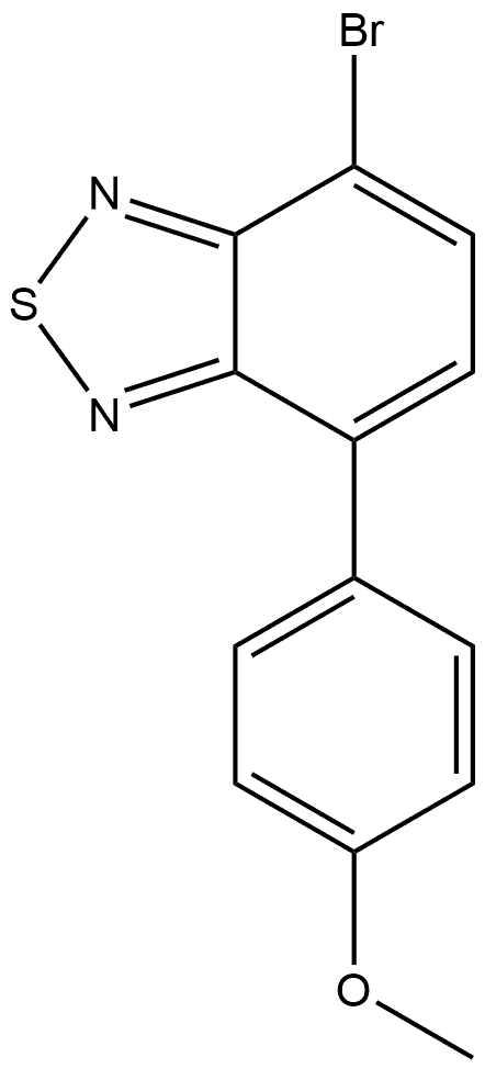 4-Bromo-7-(4-methoxyphenyl)-2,1,3-benzothiadiazole 结构式