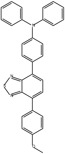 Benzenamine, 4-[7-(4-methoxyphenyl)-2,1,3-benzothiadiazol-4-yl]-N,N-diphenyl- 结构式