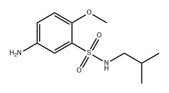 5-氨基-N-异丁基-2-甲氧基苯磺酰胺 结构式