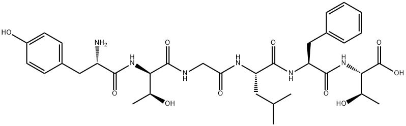 TYR-D-THR-GLY-LEU-PHE-THR 结构式