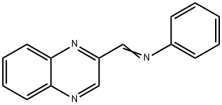 N-(Quinoxalin-2-ylmethylene)aniline 结构式