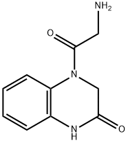 2(1H)-QUINOXALINONE, 4-(2-AMINOACETYL)-3,4-DIHYDRO- 结构式