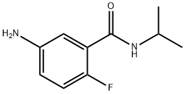 5-氨基-2-氟-N-异丙基苯甲酰胺 结构式