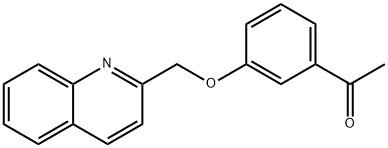 1-(3-(Quinolin-2-ylmethoxy)phenyl)ethanone 结构式