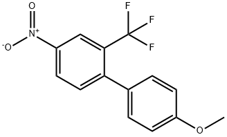 4'-Methoxy-4-nitro-2-(trifluoromethyl)-1,1'-biphenyl 结构式