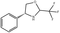(4R)-4-苯基-2-(三氟甲基)噁唑烷 结构式