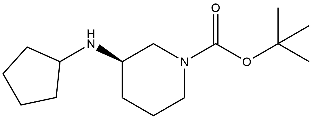 tert-butyl 3-(cyclopentylamino)piperidine-1-carboxylate 结构式