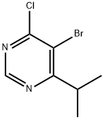 5-溴-4-氯-6-异丙基嘧啶 结构式