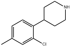 4-(2-氯-4-甲基苯基)哌啶 结构式