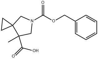 5-benzyloxycarbonyl-7-methyl-5-azaspiro[2.4]heptane-7-carboxylic acid 结构式